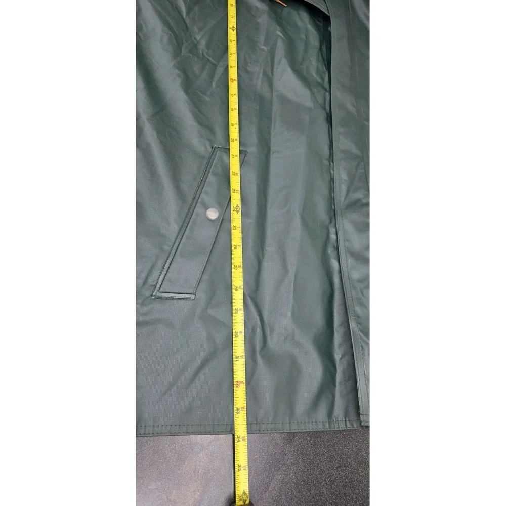 Carhartt Men Midweight Waterproof Rain Storm Coat Hooded XL Tall‎ Green Jacket